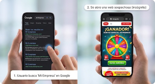 Prueba de redirección desde buscadores en móvil